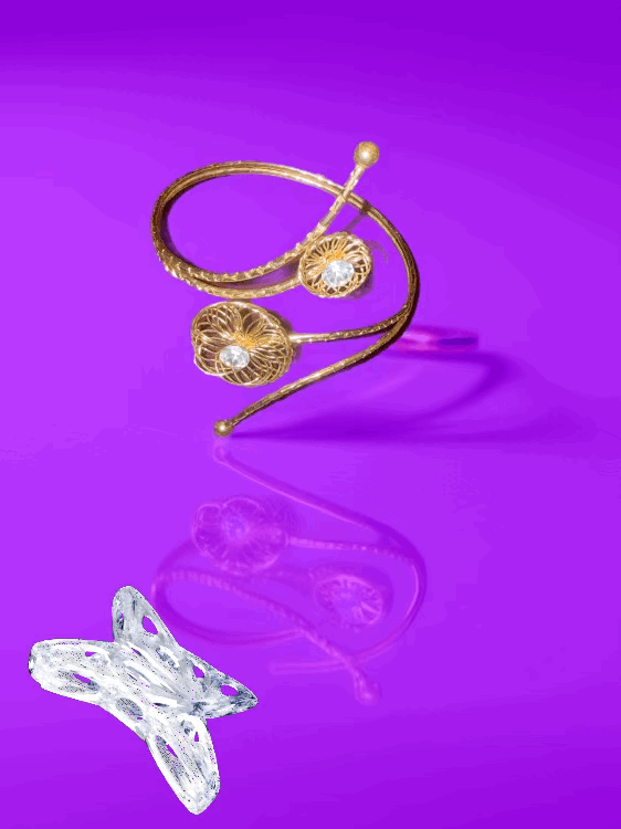 #A1079 - Golden Delight Upper Arm Sparkle