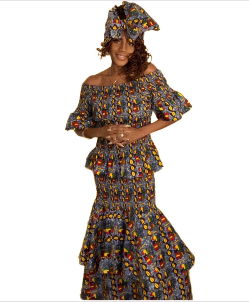 #ASC1002 - Three Piece Stunner. Free And Plus Sizes