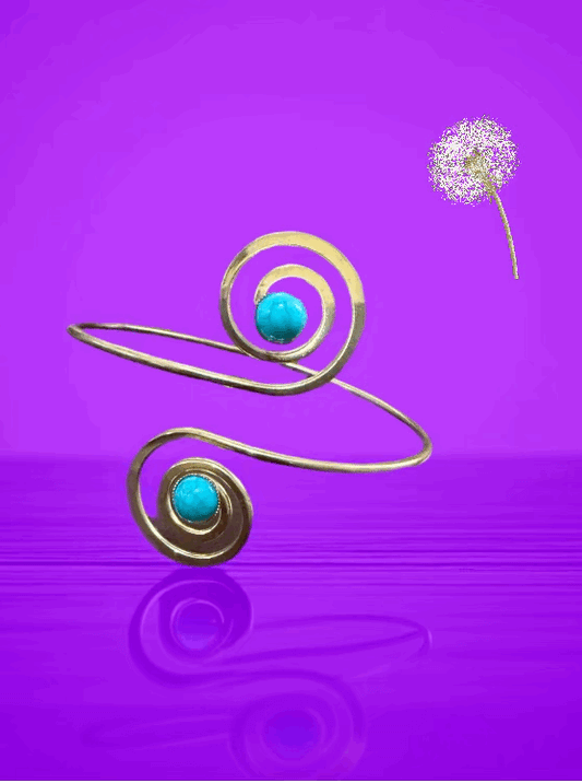 #A1083 - Pretty Blue For You Upper Arm Swirl