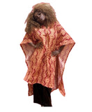 #1022 - Masikaa’s African Inspired Free Flowing And Opened Armed Hooded Rain Poncho.  All Sizes