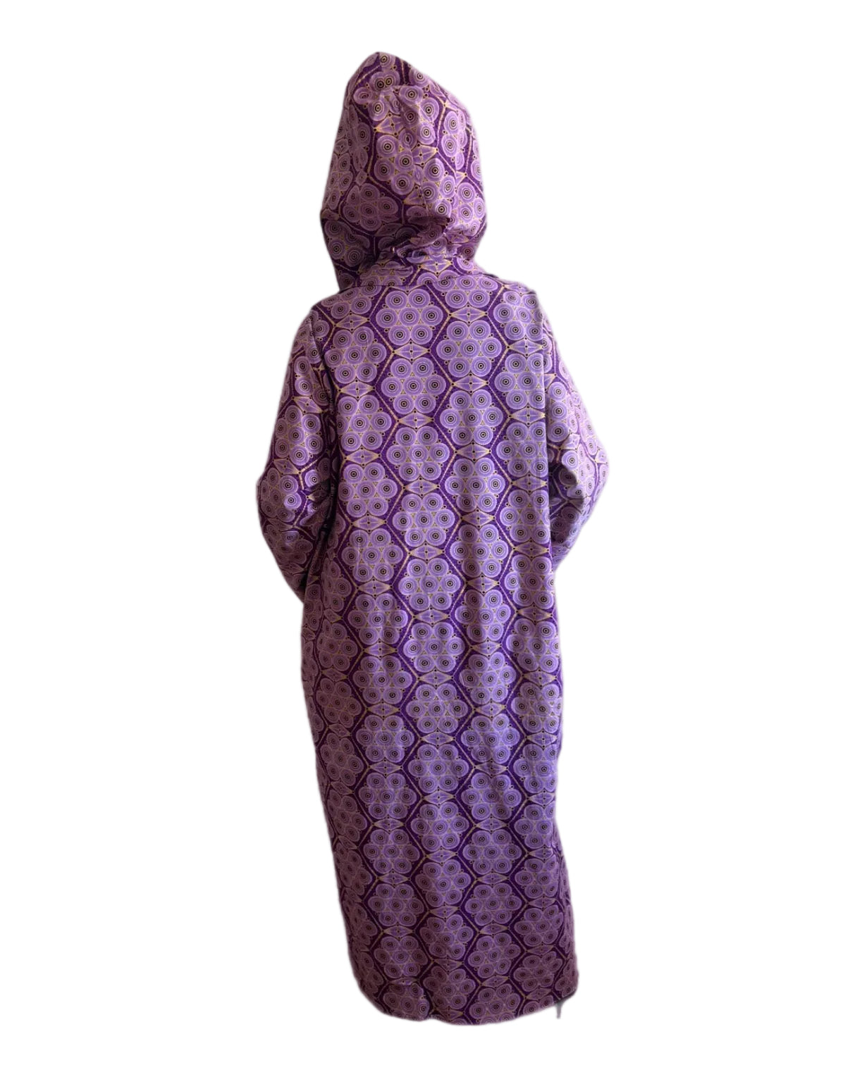 #M784 - Masikaa’s Purple Rain With Matching Hat And Detachable Hood. Customized Item
