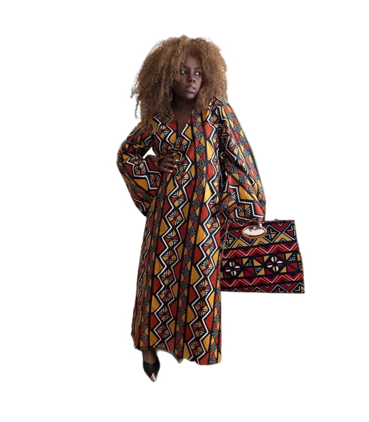 Marvelous Maxi With Matching Purse. Free And Plus Sizes