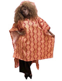 #1022 - Masikaa’s African Inspired Free Flowing And Opened Armed Hooded Rain Poncho.  All Sizes