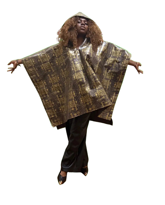 #M788 - Masikaa’s Short And Sassy Hooded Rain Poncho. All Sizes