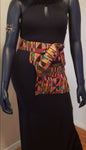 Kente Wrap Around The Waist Purse With Two Zipped Compartments