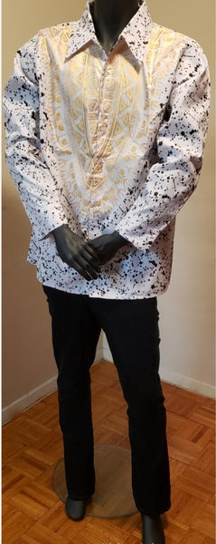 Black gold and white shirt sales